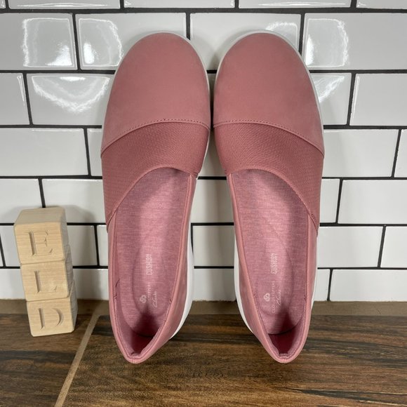 Clarks Sillian 2.0 Moon Women's Size 9.5 Shoes Mauve Wide Slip On Loafer - Picture 6 of 10